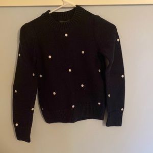 Banana Republic- Blue and White polka dot sweater